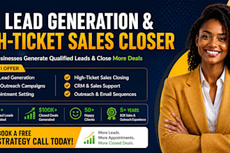 be your sales closer, b2b lead generation and appointment setting