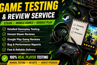 do game testing play test and review game app testing test multiplayer pc games