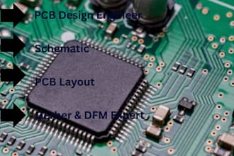 design pcb layout, schematics, and dfm ready boards