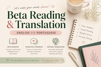 beta read your works or translate them