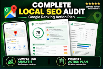 do a local SEO audit and google maps ranking action plan report