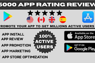 do playstore ranking install, app store rating review, mobile app install users