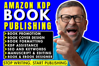 publish and format your self help book on amazon KDP kindle and paperback