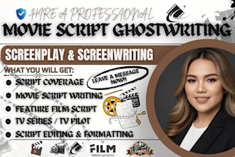 write movie script screenplay screenwriting TV series script writing film script