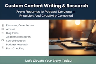 write edit factcheck and proofread blog posts and articles