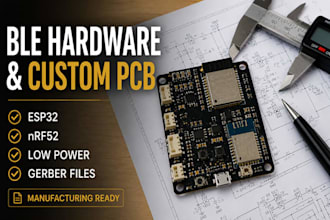design bluetooth ble hardware and pcb using nrf52 and esp32