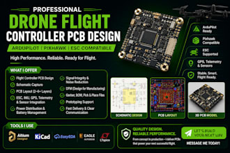 design drone flight controller pcb for ardupilot, pixhawk and esc