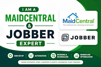 set up, migrate and automate your jobber and maidcentral CRM