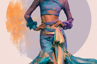 create fashion design illustration and technical drawing