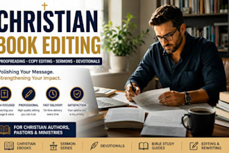 proofread edit christian nonfiction books devotionals sermons ebook