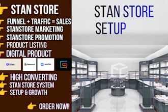 stan store promotion stan store setup store front stan store marketing