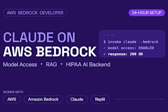 fix replit setup AWS bedrock claude model with rag hipaa compliant ai backend