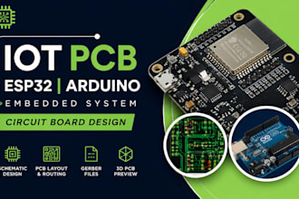 design iot pcb, esp32, arduino and embedded system circuit board
