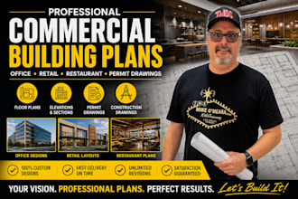 design commercial building plans office retail and restaurant drawings