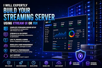 setup and configure iptv server with drm script, 4k vod streaming, and playlist