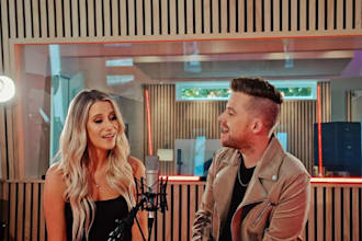 sing christian country love song, country cover song as a gospel duet singer