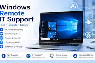provide remote windows IT support and PC troubleshooting