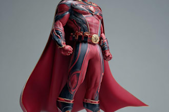 create superhero cartoon character for you