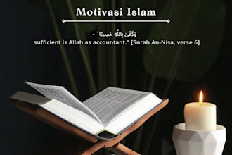 design minimalist islamic quote posts for instagram and facebook