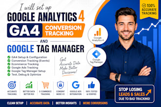 set up google analytics 4 ga4 conversion tracking and gtmanager