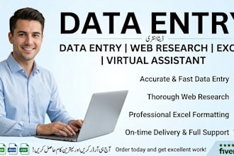 do expert data entry and web research