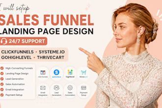 do sales funnel landing page in clickfunnels, systemeio, gohighlevel, thrivecart