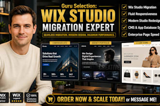 do wix studio website design wix redesign wix migration wix expert