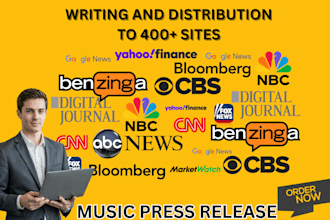 do music press release, distribute press release and promote music press release