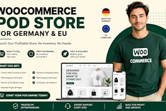 create woocommerce pod store germany eu printful printify dhl integration