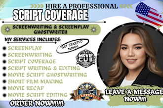 provide professional script coverage screenplay analysis and script feedback