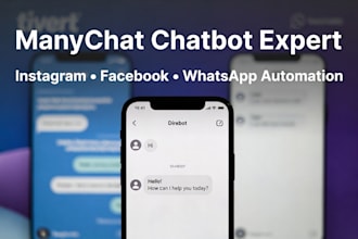 build a manychat chatbot for instagram messenger and whatsapp