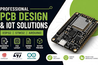 do professional esp32, stm32, iot pcb design and embedded system circuit board