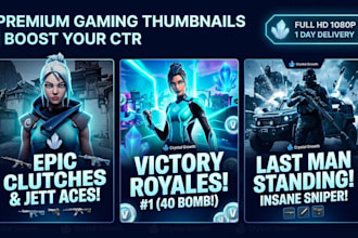 custom amazing thumbnails that boost your CTR