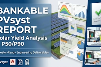 provide a bankable pvsyst report for solar energy yield analysis