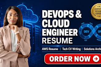 write an ats optimize cloud engineer or devops resume and cover letter