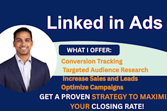 be your linkedin ads and tiktok ads campaign expert