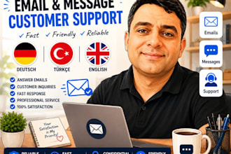 answer emails and customer messages in german