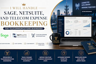handle telecom expense sage netsuite bookkeeping for telecommunications business