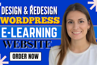 build wordpress elearning lms website and membership website with learndash