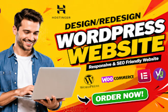 design premium and responsive wordpress website