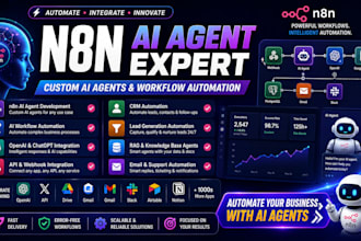 build n8n ai agent, n8n automation, n8n workflow and ai workflow automation