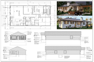 city permit blueprints architect for house plans, garage, deck, patio