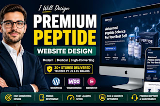 build fda compliant peptide website woocommerce elementor store