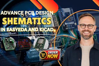 do pcb layout, circuit schematic, esp32, esp8266, stm32, arduino, and iots