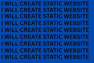 create landing page, static website, animated website using webgl or HTML