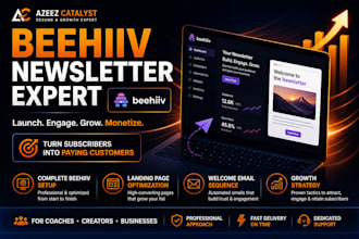 create, design, optimize and manage your beehiiv newsletter for growth