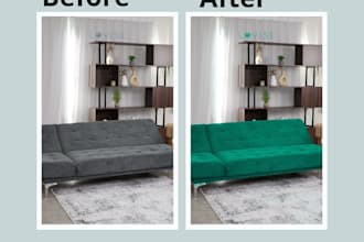do professional product color change and color correction