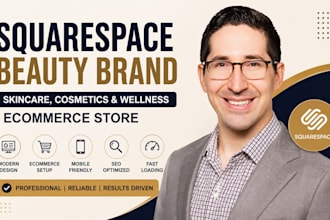 do squarespace beauty brand website skincare cosmetics wellness ecommerce shop