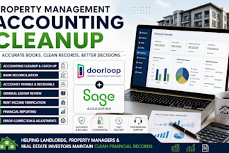 provide property management accounting cleanup in doorloop and sage