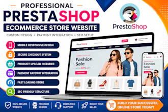 create a professional prestashop ecommerce store website